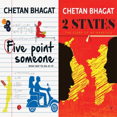 2 States: The Story Of My Marriage + Five Point Someone ; What Not To Do At IIT (Set Of 2 Books)(Paperback, CHETAN BHAGAT)