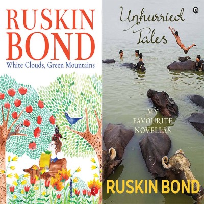 Unhurried Tales: My Favourite Novellas + White Clouds, Green Mountains (Set Of 2 Books)(Paperback, RUSKIN BOND)