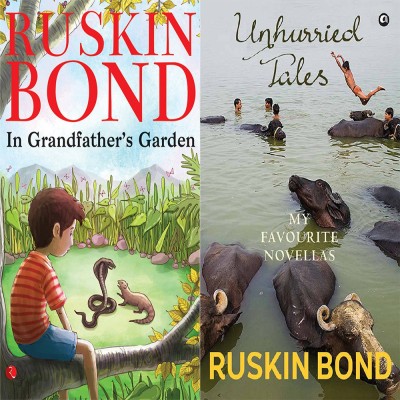 Unhurried Tales: My Favourite Novellas + In GrandfatherÂ&Euro;&Trade;s Garden (Set Of 2 Books)(Paperback, Ruskin Bond)