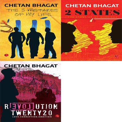 Revolution Twenty 20: Love. Corruption. Ambition + 2 States: The Story Of My Marriage + The 3 Mistakes Of My Life (Set Of 3 Books)(Paperback, CHETAN BHAGAT) Revolution Twenty 20: Love. Corruption. Ambition + 2 States: The Story Of My Marriage + The 3 Mistakes Of My Life (Set Of 3 Books)(Paperback, CHETAN BHAGAT)