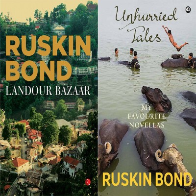 Unhurried Tales: My Favourite Novellas + Landour Bazaar (Set Of 2 Books)(Paperback, RUSKIN BOND)
