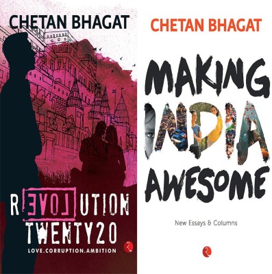 Making India Awesome: New Essays And Columns + Revolution Twenty 20: Love. Corruption. Ambition (Set Of 2 Books)(Paperback, CHETAN BHAGAT)
