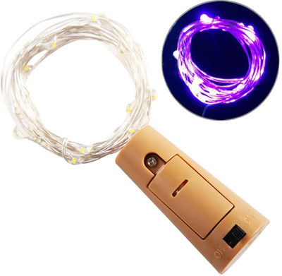 Lexton 20 LEDs 2 m Purple Steady Bottle Rice Lights(Pack of 10)