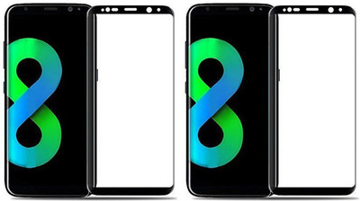 small candy Edge To Edge Tempered Glass for Samsung Galaxy S8 Plus(Pack of 2)