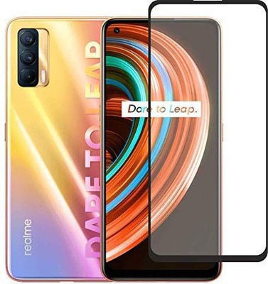 GLOBALCASE Edge To Edge Tempered Glass for Real me x7(Pack of 1)