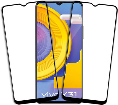 VAlight Edge To Edge Tempered Glass for Vivo Y31(Pack of 2)