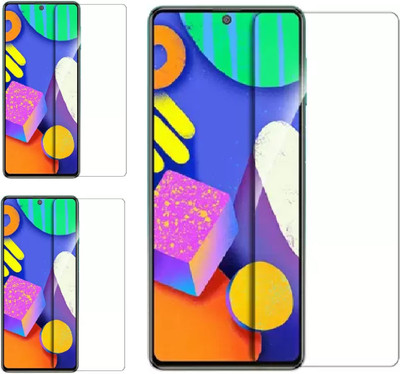 ISAAK Tempered Glass Guard for Samsung Galaxy F62(Pack of 3)