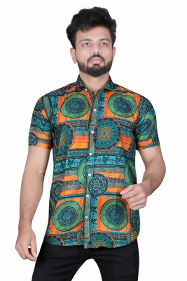 ELLENZIA Men Printed Beach Wear Multicolor Shirt