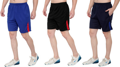 Dia A Dia Solid Men Multicolor Basic Shorts