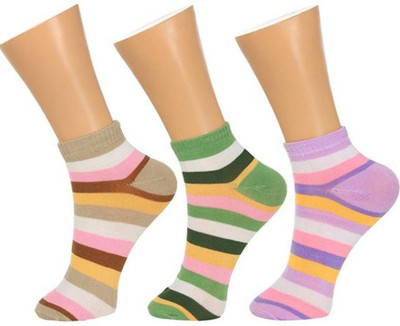 MYYNTI Men & Women Striped Low Cut(Pack of 3)