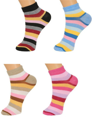 Nyamahsales Baby Girls Solid Ankle Length(Pack of 4)