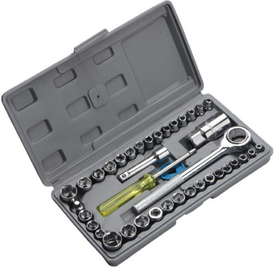 DRONA 40in 1 Screw Driver Set High Quality 40pc Socket Tool Kit Set 40 Pc Socket Tool Kit Socket Set (Pack of 40) Socket Set(Pack of 40)