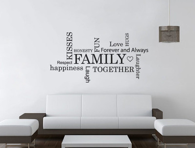 amazinghubsolution 60 cm a..familywall112 Self Adhesive Sticker(Pack of 1)