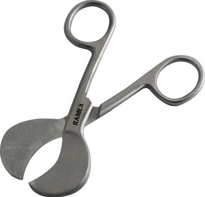 RAMEX Umbilical Cord Cutting Scissor , American Pattern Rounded Tips Stainless Steel Strong Cut Scissors(Blunt/Sharp Blades)