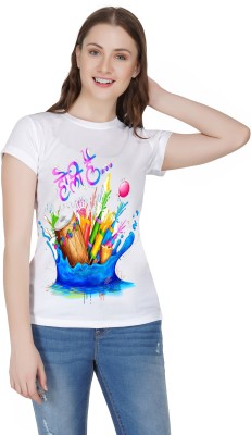 KITS Graphic Print Women Round Neck Multicolor T-Shirt