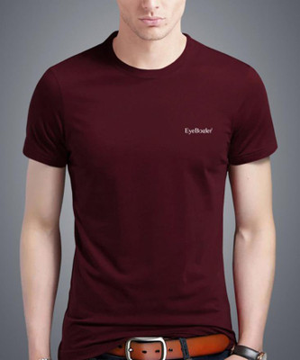 EyeBogler Solid Men Round Neck Reversible Red T-Shirt