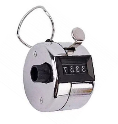 MOMIN BAZAR Hand Tally Counter Analog Tally Counter(Silver Pack of 1)