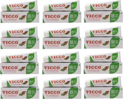 VICCO Vajradanti Ayurvedic Paste Saunf Flavour Toothpaste(240 g, Pack of 12)