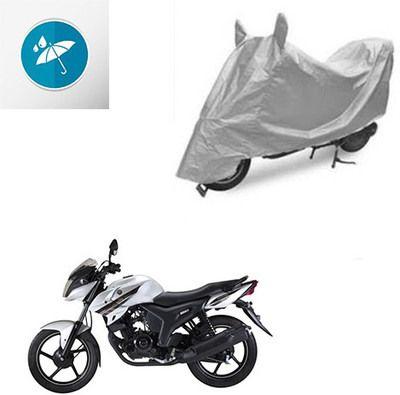 SRENTERPRISES Two Wheeler Cover for Yamaha(SZ-S, Silver)