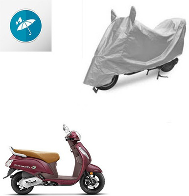 SRENTERPRISES Two Wheeler Cover for Suzuki(Access SE, Silver)