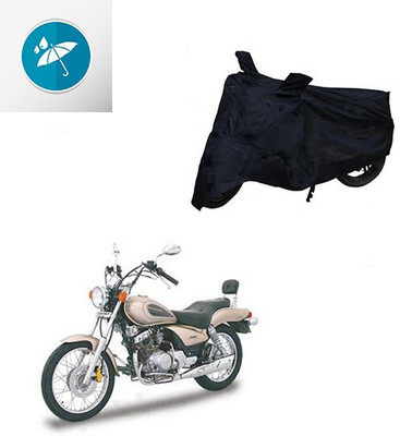 SRENTERPRISES Two Wheeler Cover for Yamaha(Enticer, Black)