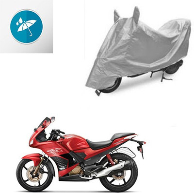 SRENTERPRISES Two Wheeler Cover for Hero(Karizma ZMR, Silver)