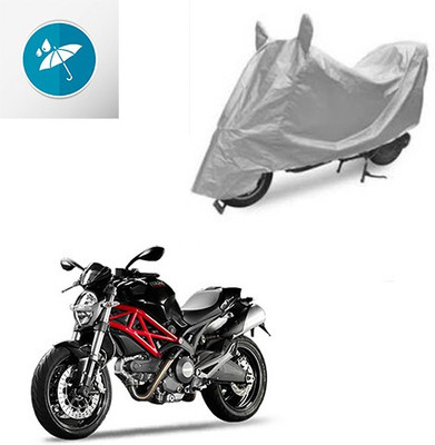 SRENTERPRISES Two Wheeler Cover for Ducati(Monster 796 S2R, Silver)