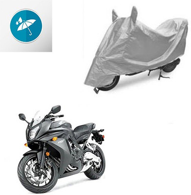SRENTERPRISES Two Wheeler Cover for Honda(CBR 650F, Silver)