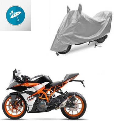 SRENTERPRISES Two Wheeler Cover for KTM(RD 350, Silver)