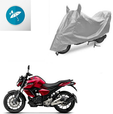 SRENTERPRISES Two Wheeler Cover for Yamaha(FZ-S, Silver)