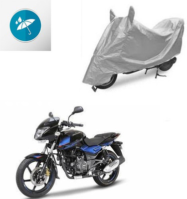 SRENTERPRISES Two Wheeler Cover for Bajaj(Pulsar 150 DTS-i, Silver)