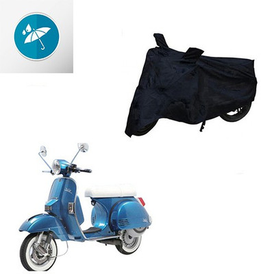 SRENTERPRISES Two Wheeler Cover for LML(Star Euro, Black)