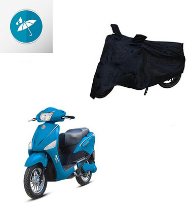 SRENTERPRISES Two Wheeler Cover for Hero(Electric, Black)