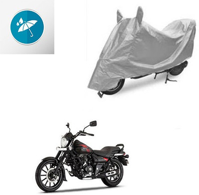 SRENTERPRISES Two Wheeler Cover for Bajaj(Avenger 220 Street, Silver)