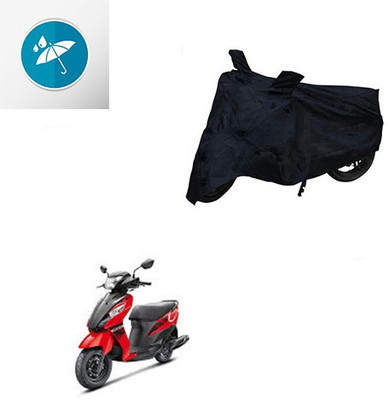 SRENTERPRISES Two Wheeler Cover for Suzuki(Let's, Black)