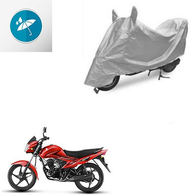 SRENTERPRISES Two Wheeler Cover for Suzuki(Hayate, Silver)
