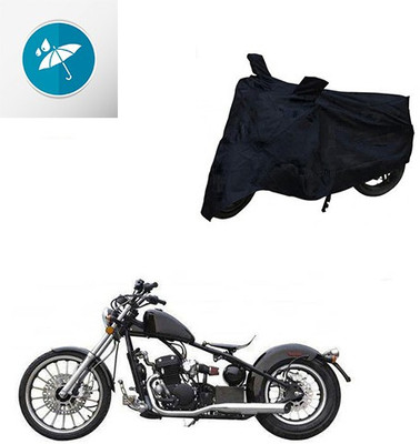 SRENTERPRISES Two Wheeler Cover for Harley Davidson(Bobber 350, Black)