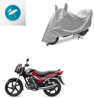 SRENTERPRISES Two Wheeler Cover for TVS(Star City, Silver)