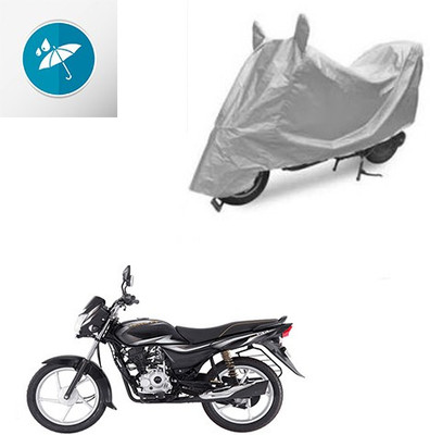 SRENTERPRISES Two Wheeler Cover for Bajaj(Platina 100 DTS-i, Silver)