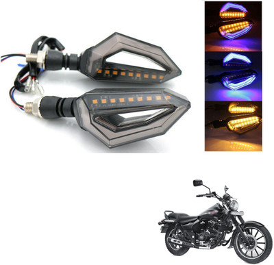 AuTO ADDiCT Front, Rear, Side LED Indicator Light for Bajaj Avenger 200(Blue, Yellow)