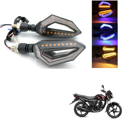 AuTO ADDiCT Front, Rear, Side LED Indicator Light for Suzuki GSX(Blue, Yellow)