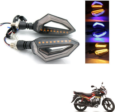 AuTO ADDiCT Front, Rear, Side LED Indicator Light for Mahindra Centuro(Blue, Yellow)