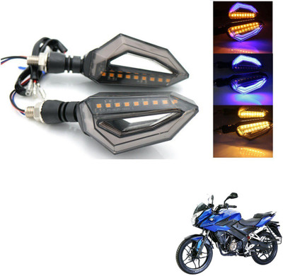 AuTO ADDiCT Front, Rear, Side LED Indicator Light for Bajaj Pulsar 150(Blue, Yellow)