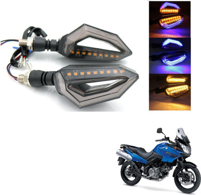 AuTO ADDiCT Front, Rear, Side LED Indicator Light for Suzuki GTR(Blue, Yellow)
