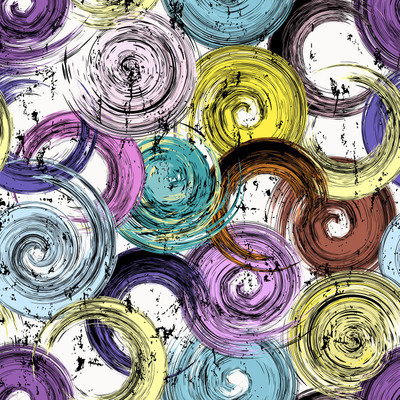 DWELLSINDIA Vinyl Abstract Multicolor Wallpaper(L x W: 244 cm x 41 cm)