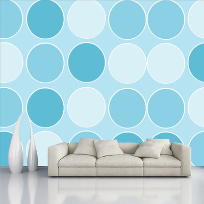 Print Panda Vinyl Decorative Blue Wallpaper(L x W: 127 cm x 40 cm)