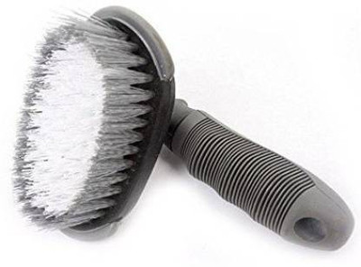 Lariox Car Wheel Cleaning Brush Tire Scrub Cleaner with Anti-Slip Rubber Handle for Automobile and Motorcycle 1 ml Wheel Tire Cleaner(Pack of 1)