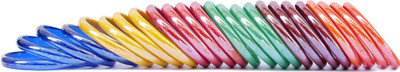 OnFlow Glass Opal Bangle Set(Pack of 24)