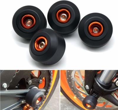 Vagary Front and Rear Fork Wheel Frame Slider Crash Pads Falling Protection for KTM Duke 125 200 390 Bike Crash Guard(KTM)