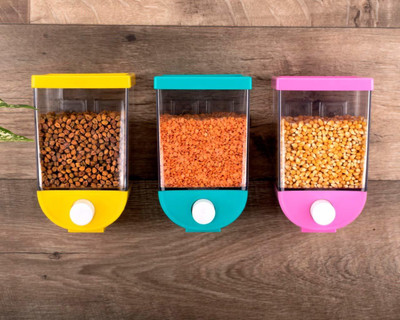 SEAHAVEN Plastic Utility Container  - 1100 ml(Pack of 3, Multicolor)